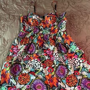 Multicolored mini dress